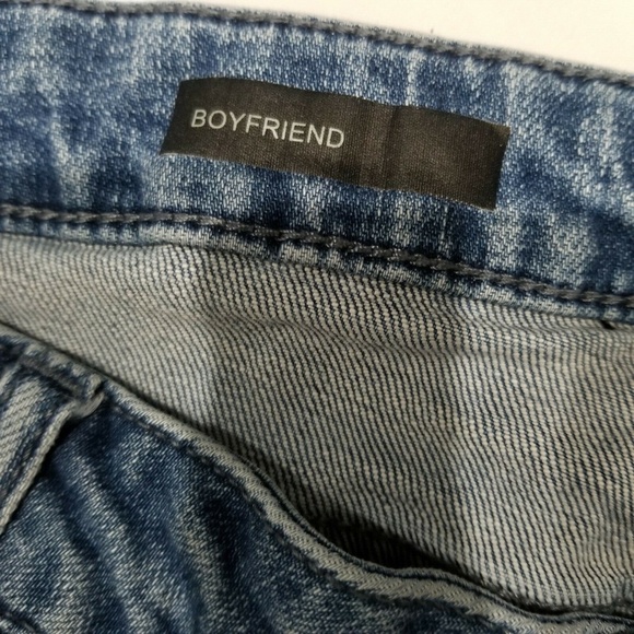 Kut from the Kloth Women's Light Blue Wash Distressed Boyfriend Jeans Size 14 - Picture 4 of 9